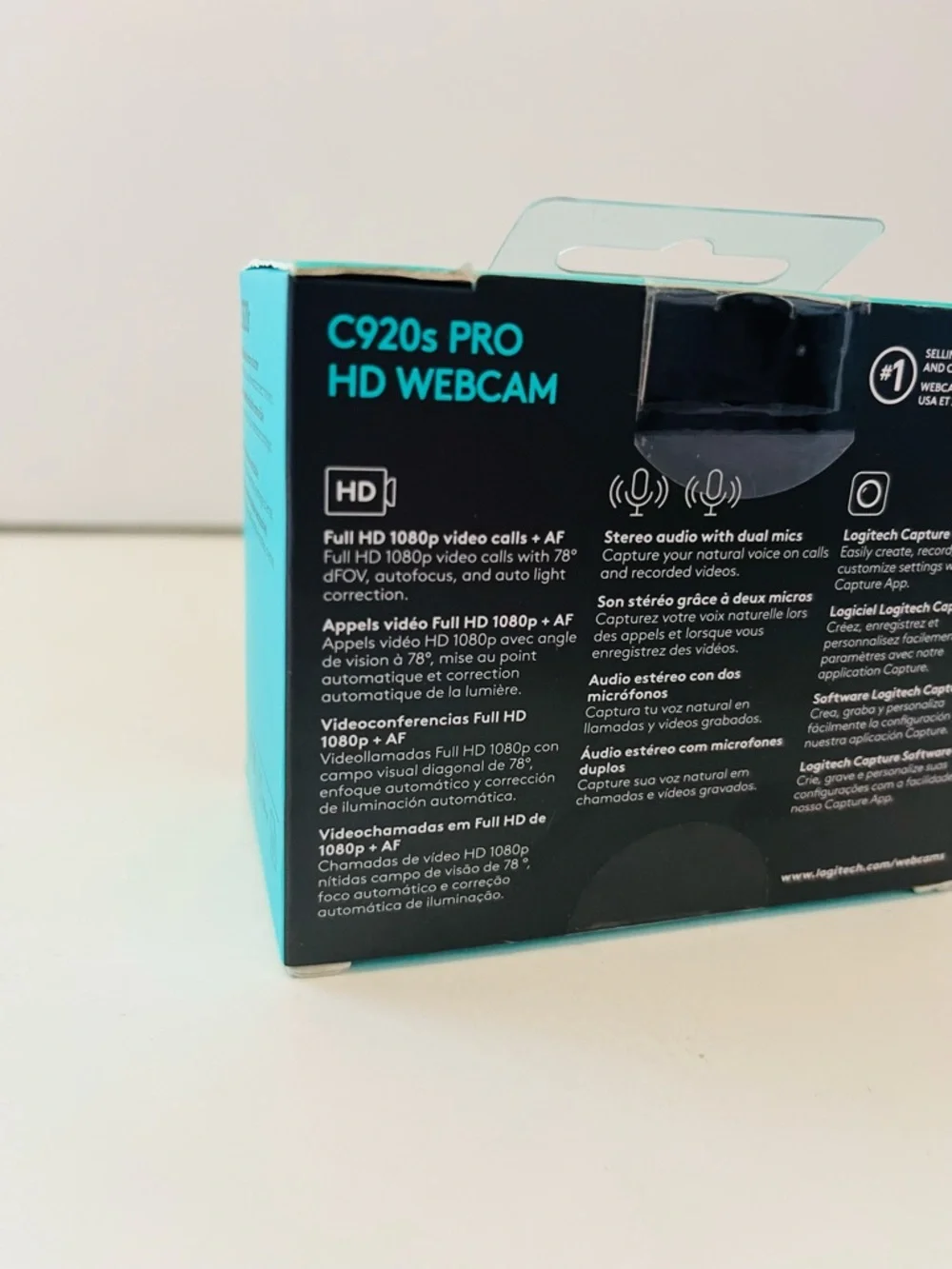 Logitech C920s Pro HD Webcam Full HD 1080p Video Calls + AF NIB